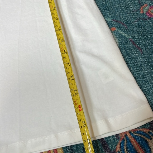 Lilly Pulitzer 3/4 sleeve Pima cotton boatneck t shirt white M - Picture 5 of 6